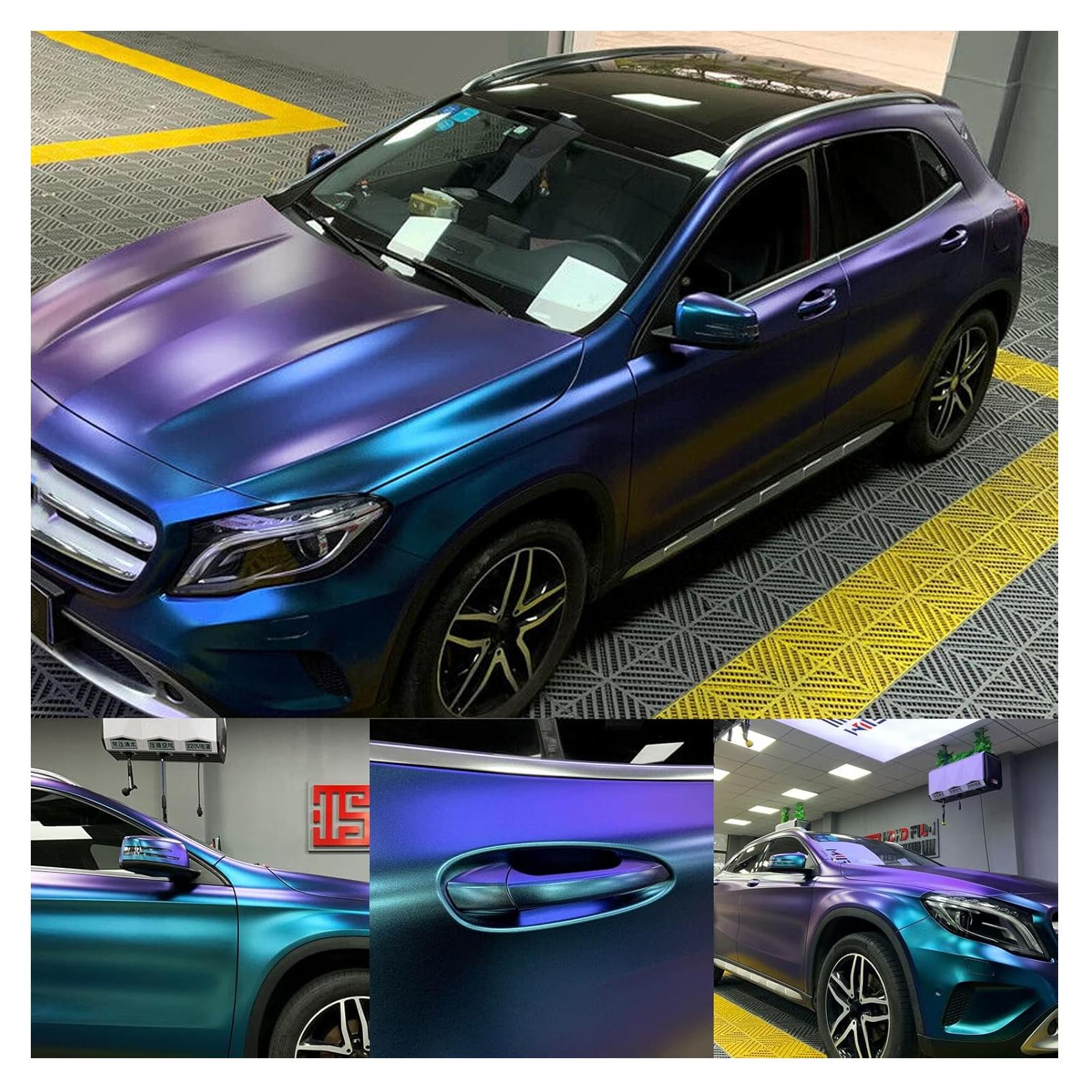 Vinilo Adhesivo Chameleon ASENDIWAY 1.52m Púrpura a Azul