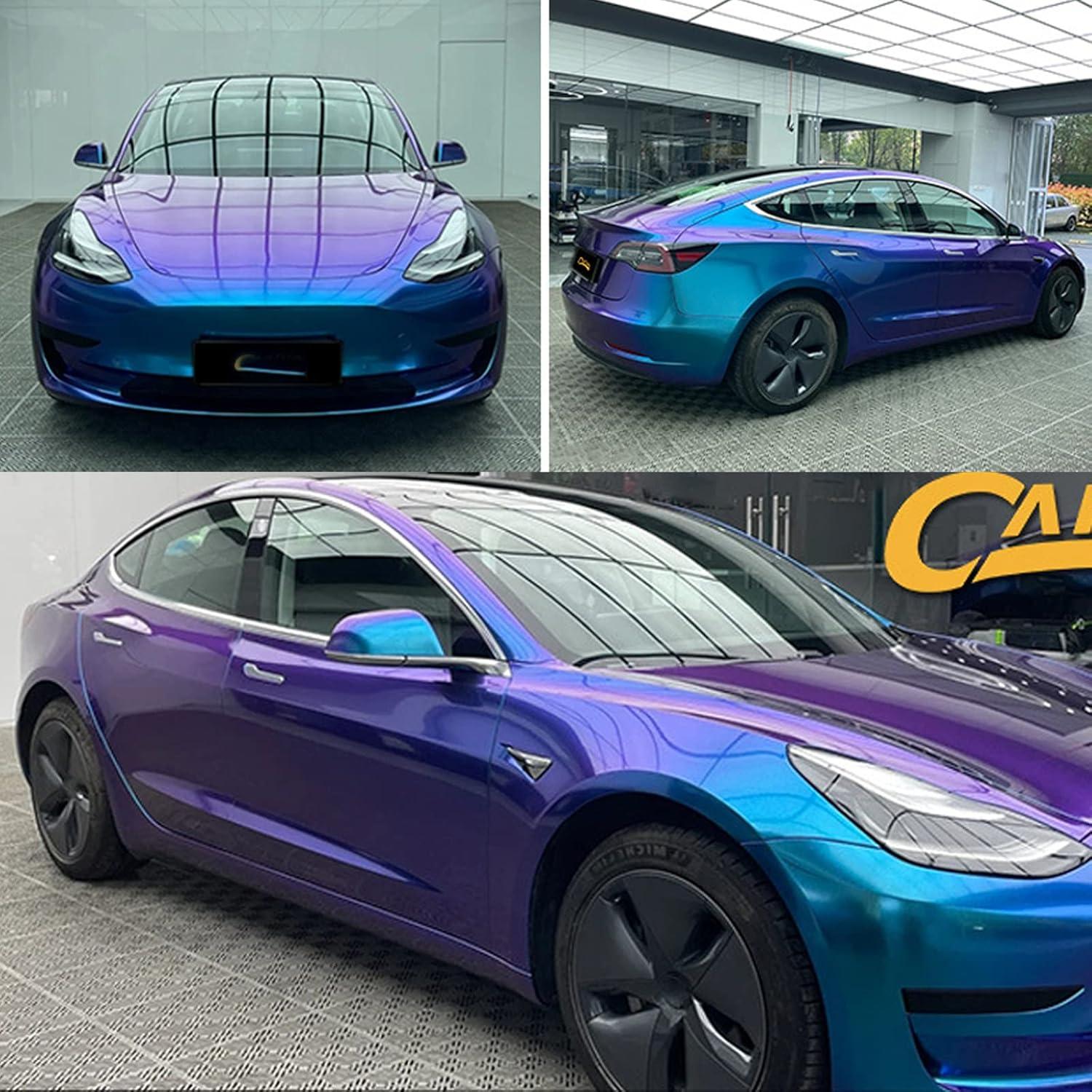 Vinilo Adhesivo Chameleon ASENDIWAY 1.52m Púrpura a Azul