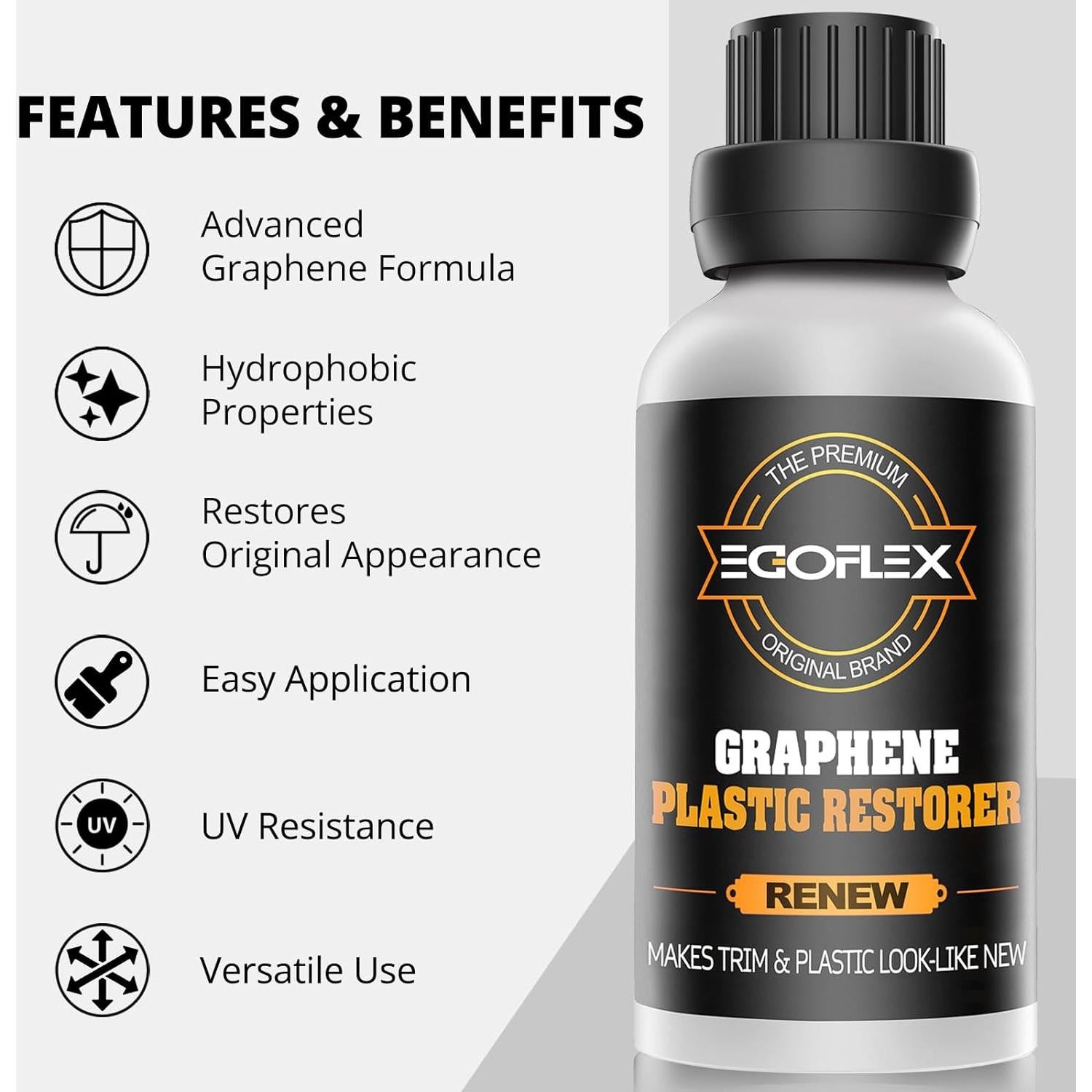 Restaurador de Plástico de Grafeno EGOFLEX 248g - Brillo y Protección