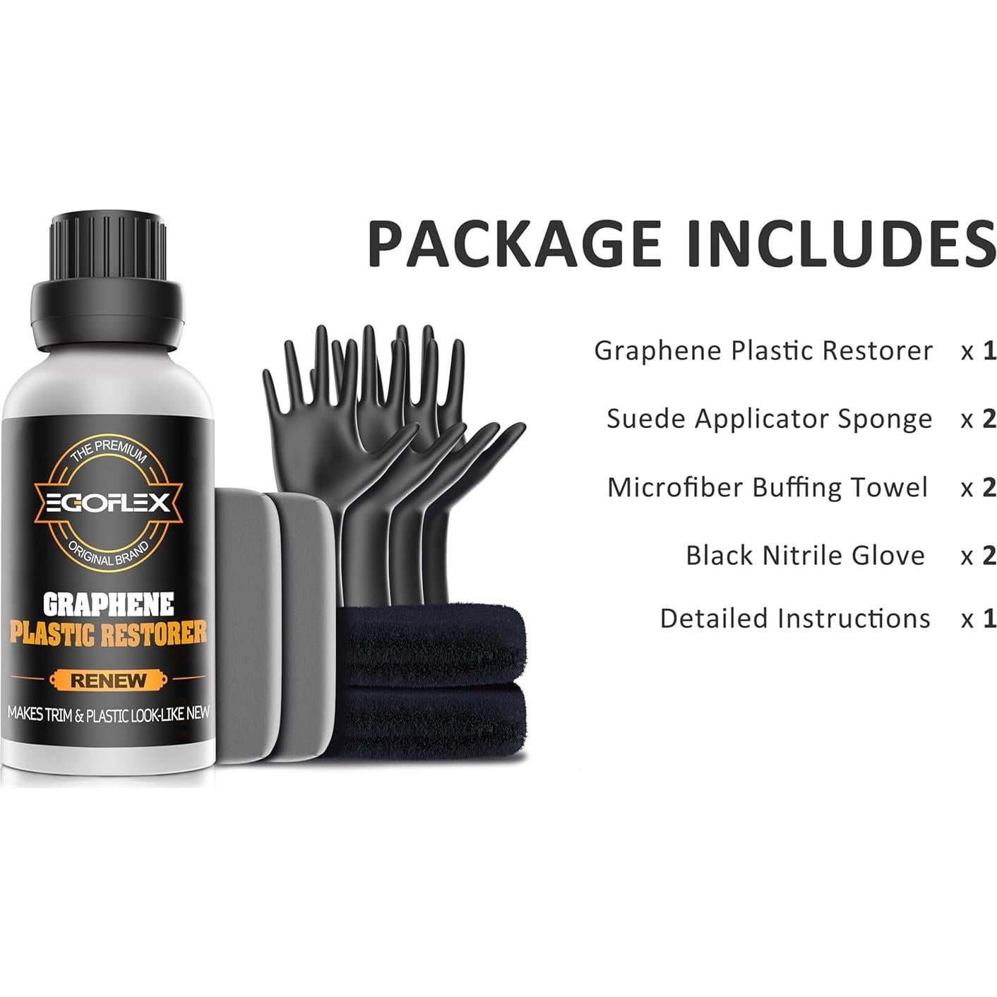 Restaurador de Plástico de Grafeno EGOFLEX 248g - Brillo y Protección