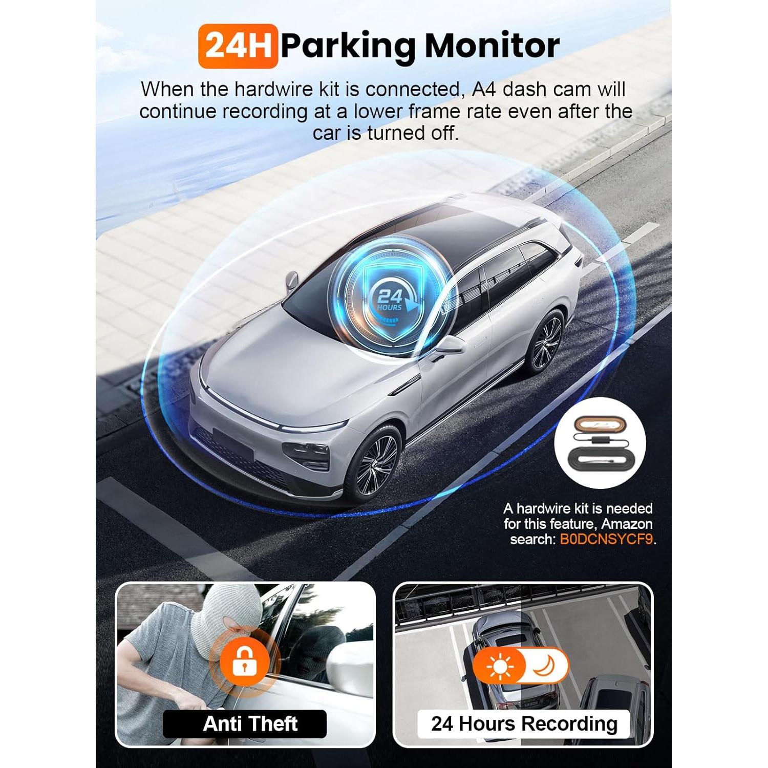 Cámara Dash 4K Affver A4 Doble con GPS y Pantalla IPS