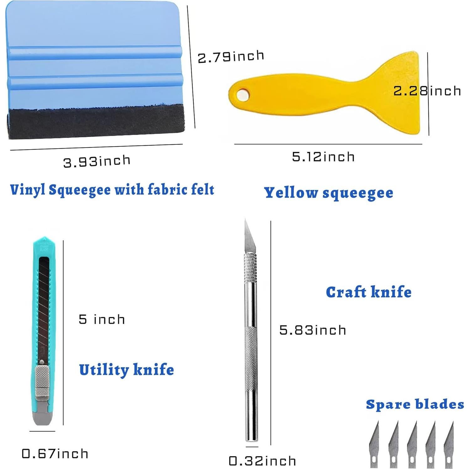 Kit de Herramientas de Envoltura de Vinilo Lypumso 4 Piezas