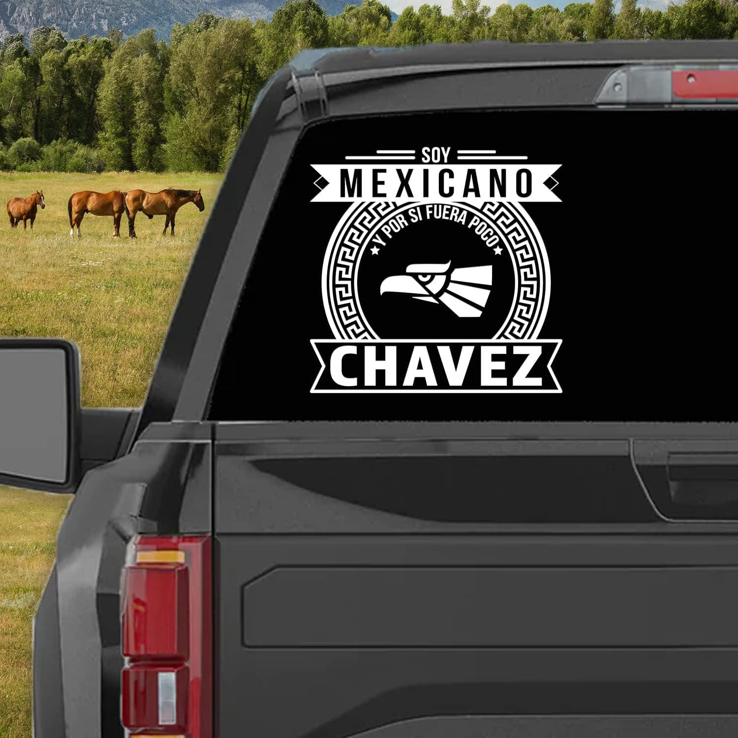 Calcomanía Personalizada para Carro Chavez - Orgullo Mexicano 25.4 cm