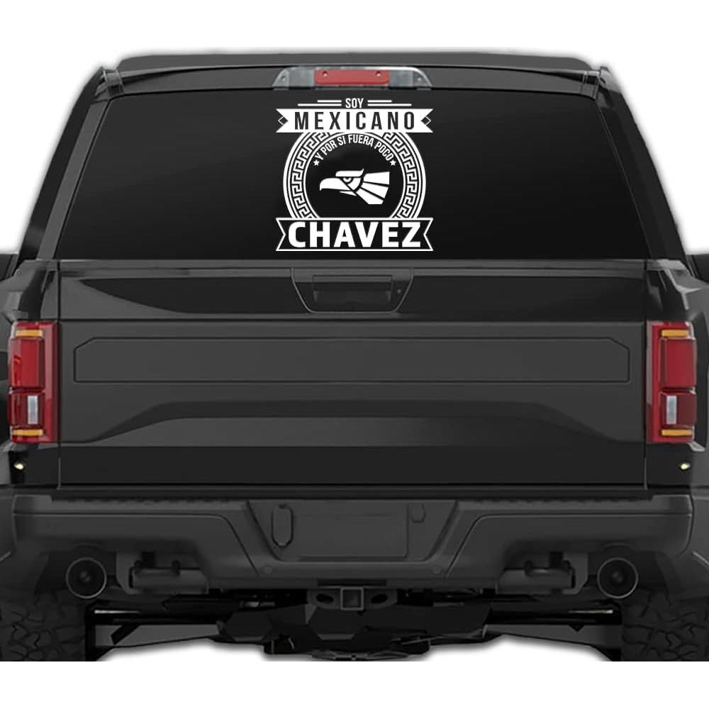 Calcomanía Personalizada para Carro Chavez - Orgullo Mexicano 25.4 cm