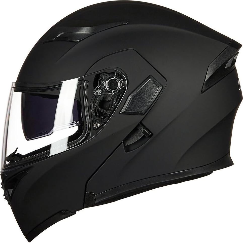 ILM Motorcycle Dual Visor Flip up Modular Full Face Helmet DOT 6 Colors Model 902