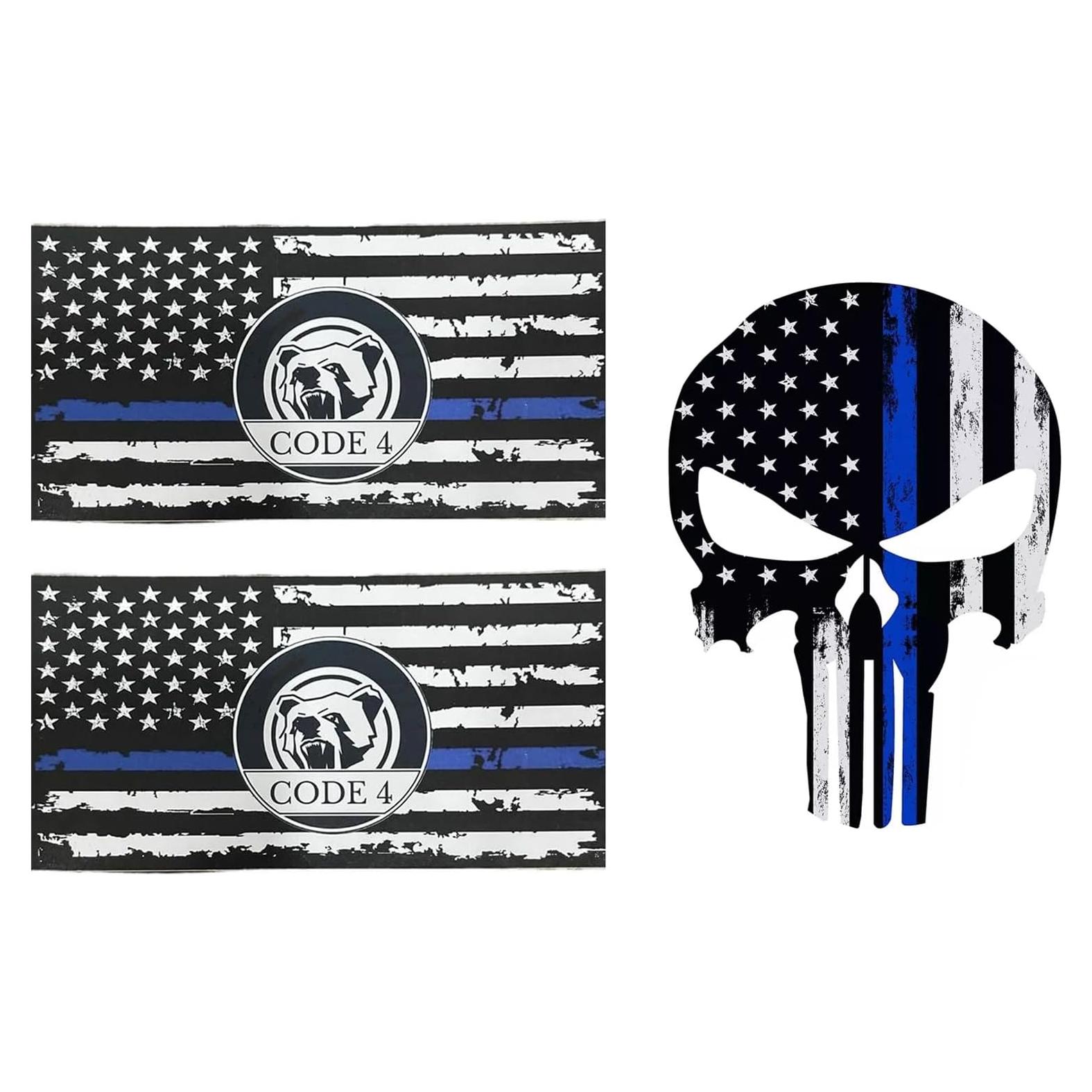 Calcomanías para Auto 3pcs Línea Azul Delgada ColisPar