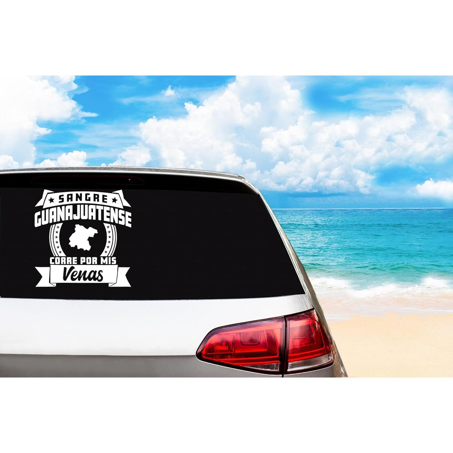 Calcomanía para Carro Sangre Guanajuatense 25.4 cm