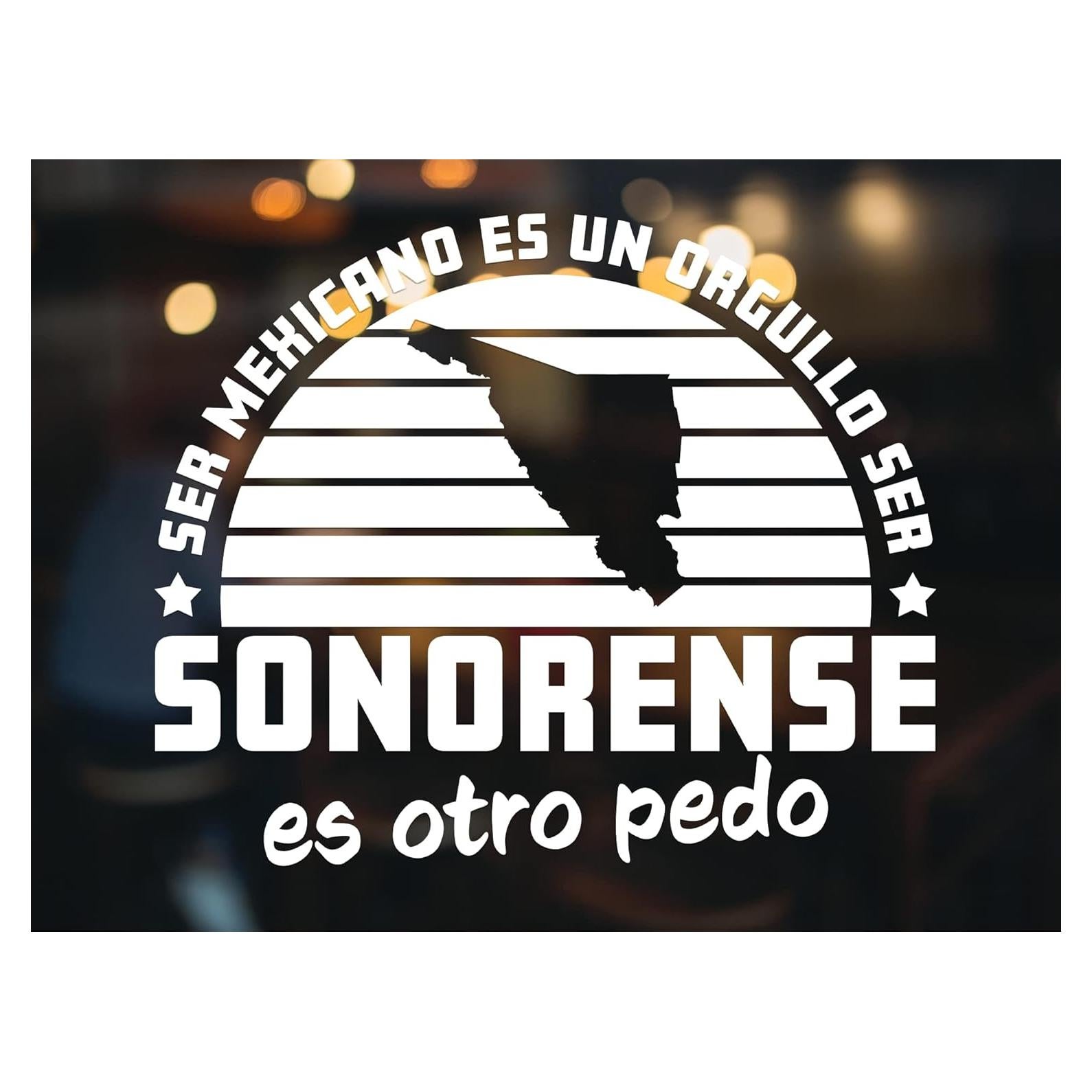 Calcomanía para Carro Genérico Sonora 20.32x16.51 cm