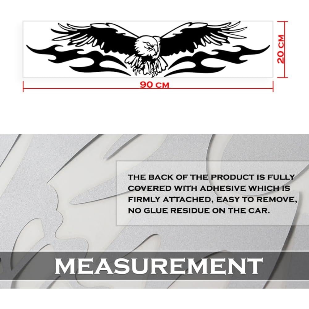 Calcomanías 3D W-POWER Calavera Negra para Autos 46x40cm