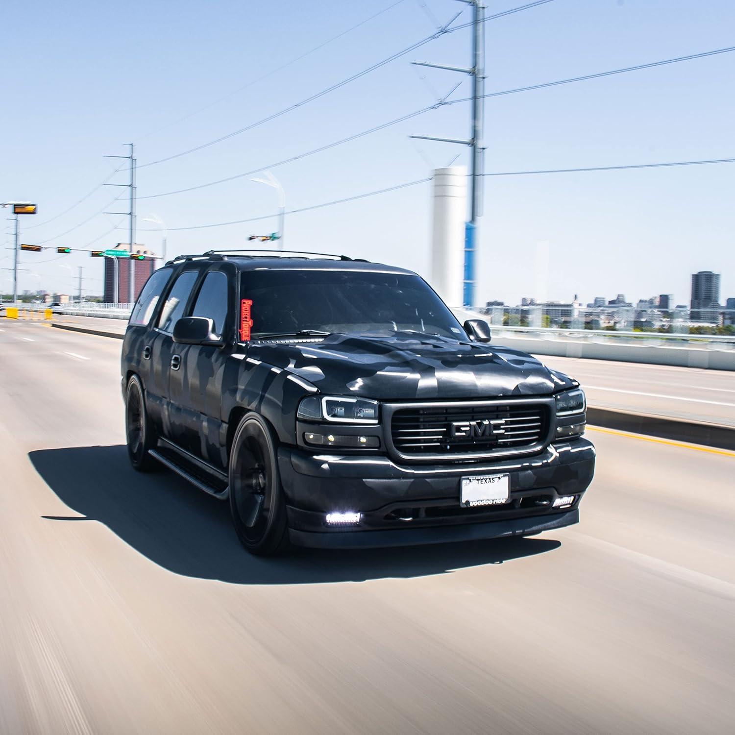 Vinilo Envoltura Camuflaje Negro VViViD 30.48x152.4cm