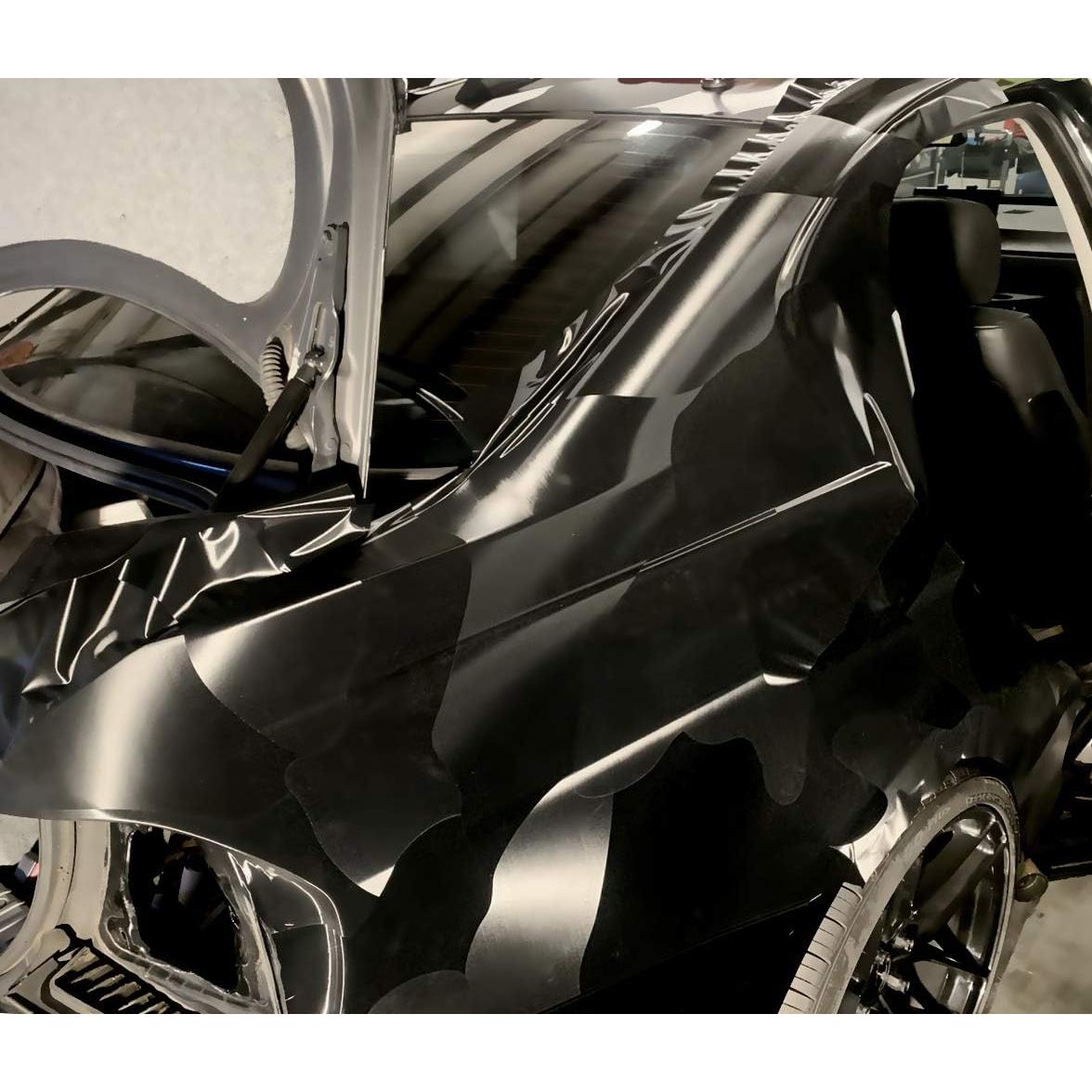 Vinilo Envoltura Camuflaje Negro VViViD 30.48x152.4cm