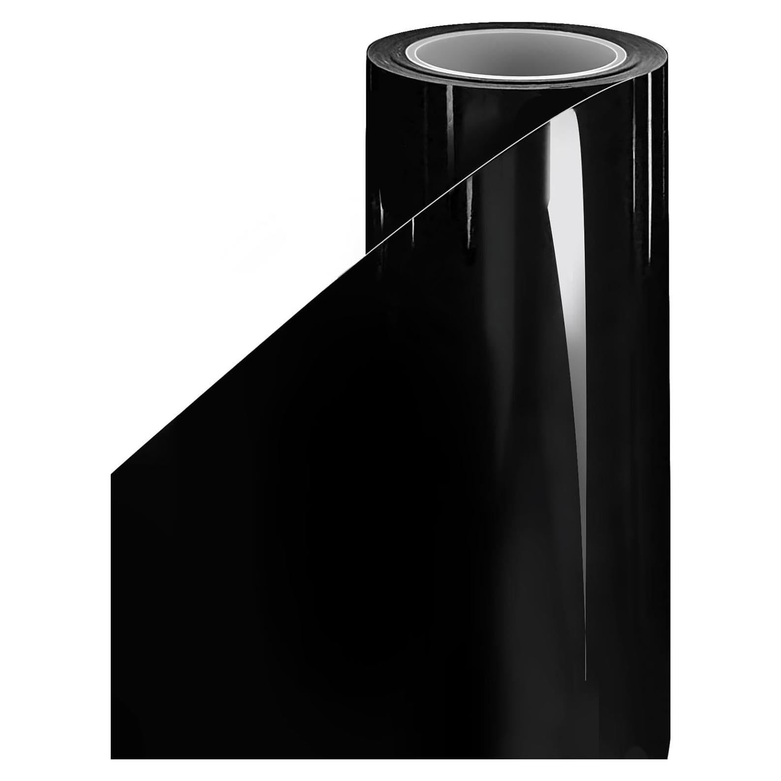 Envoltura de Vinilo Negro Piano PBEE 0.46m x 1.52m Autoreparación