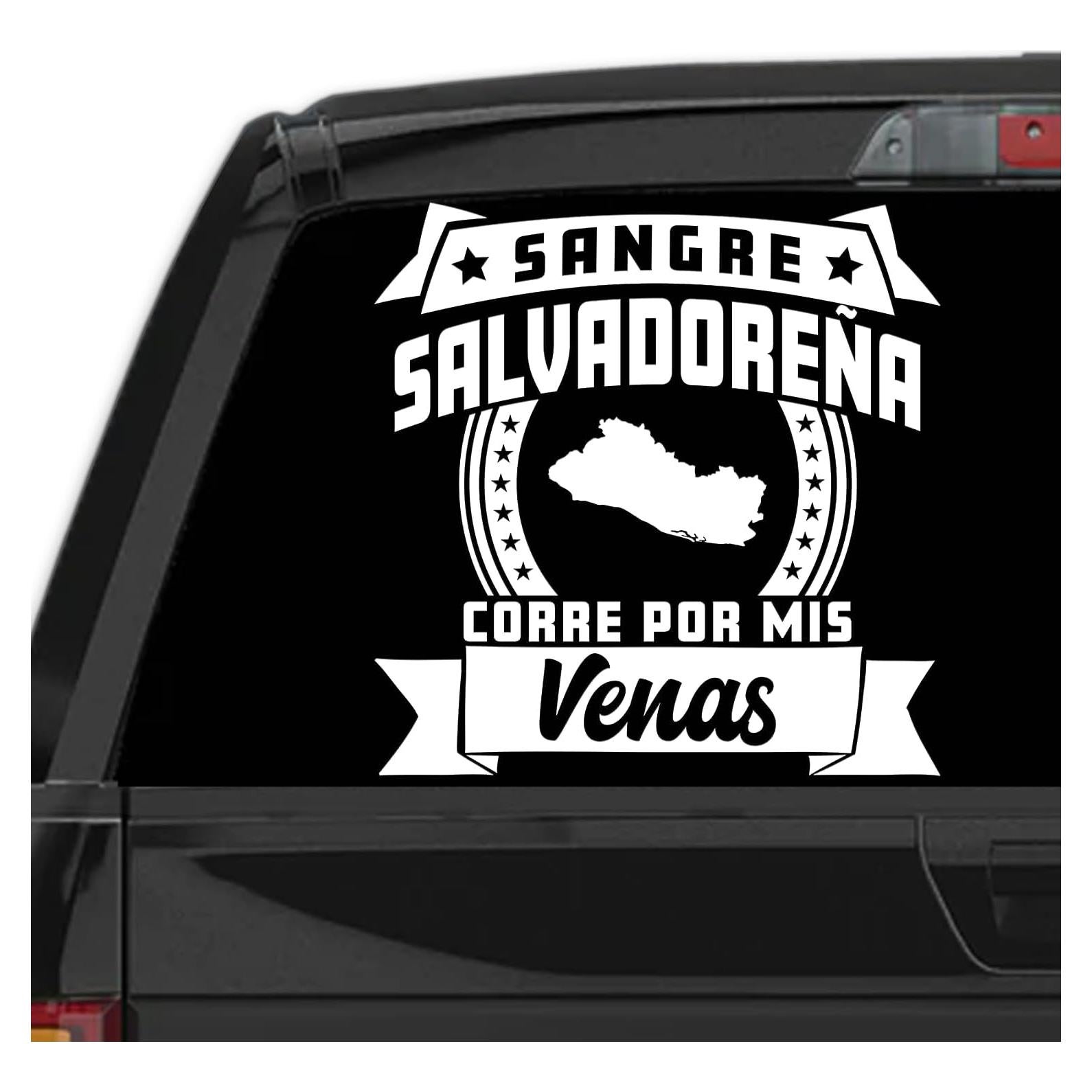 Calcomanía para Autos Genérico Sangre Salvadoreña 12.7x12.7cm