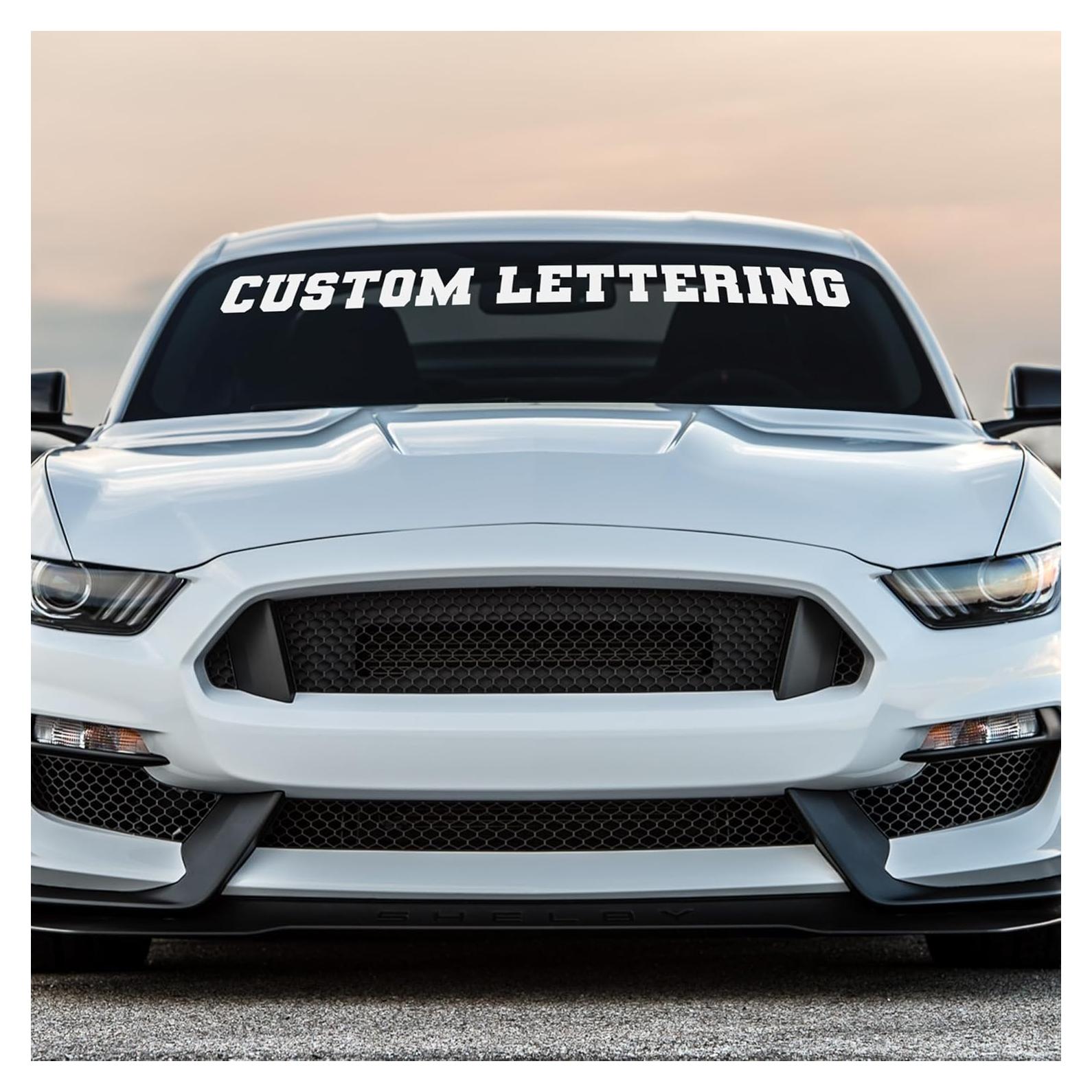 Calcomanía Personalizada para Parabrisas Firstix - Vinilo Resistente