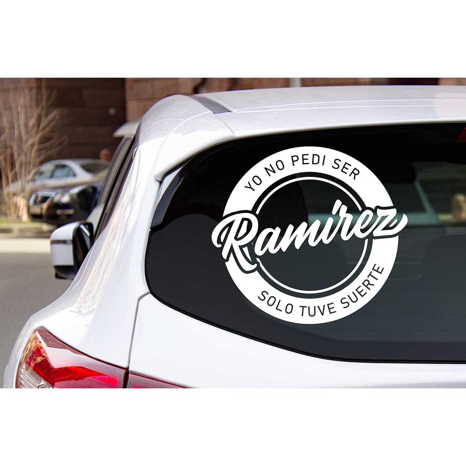 Calcomanía Personalizada para Carro Ramirez 29x29 cm Vinilo