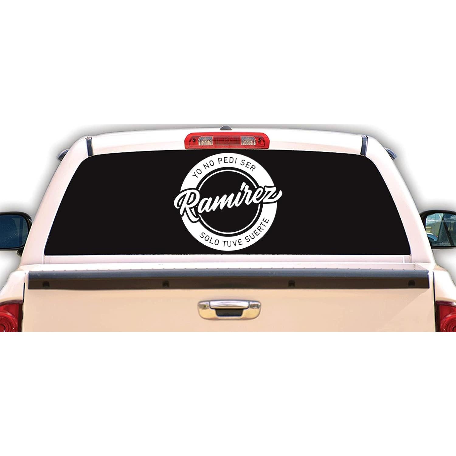Calcomanía Personalizada para Carro Ramirez 29x29 cm Vinilo