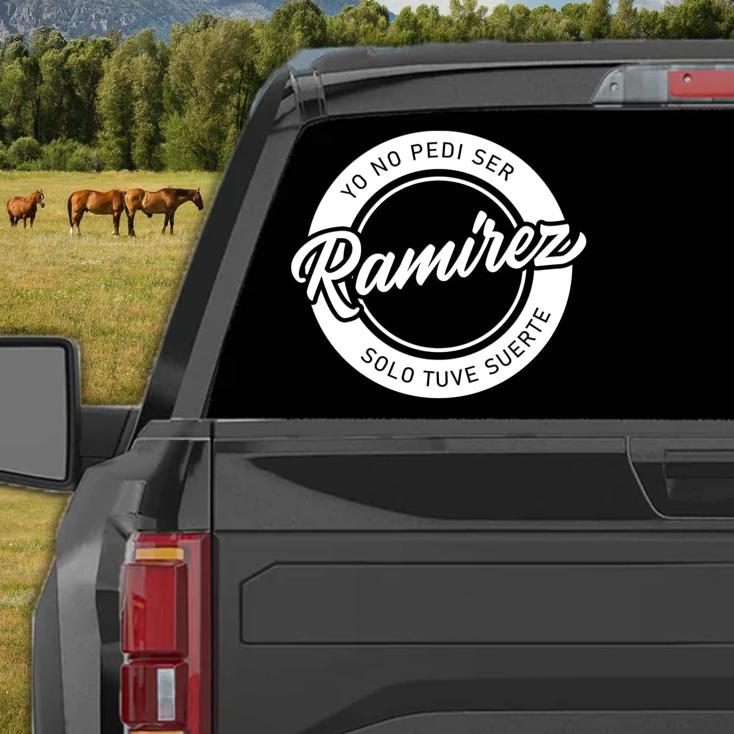 Calcomanía Personalizada para Carro Ramirez 29x29 cm Vinilo