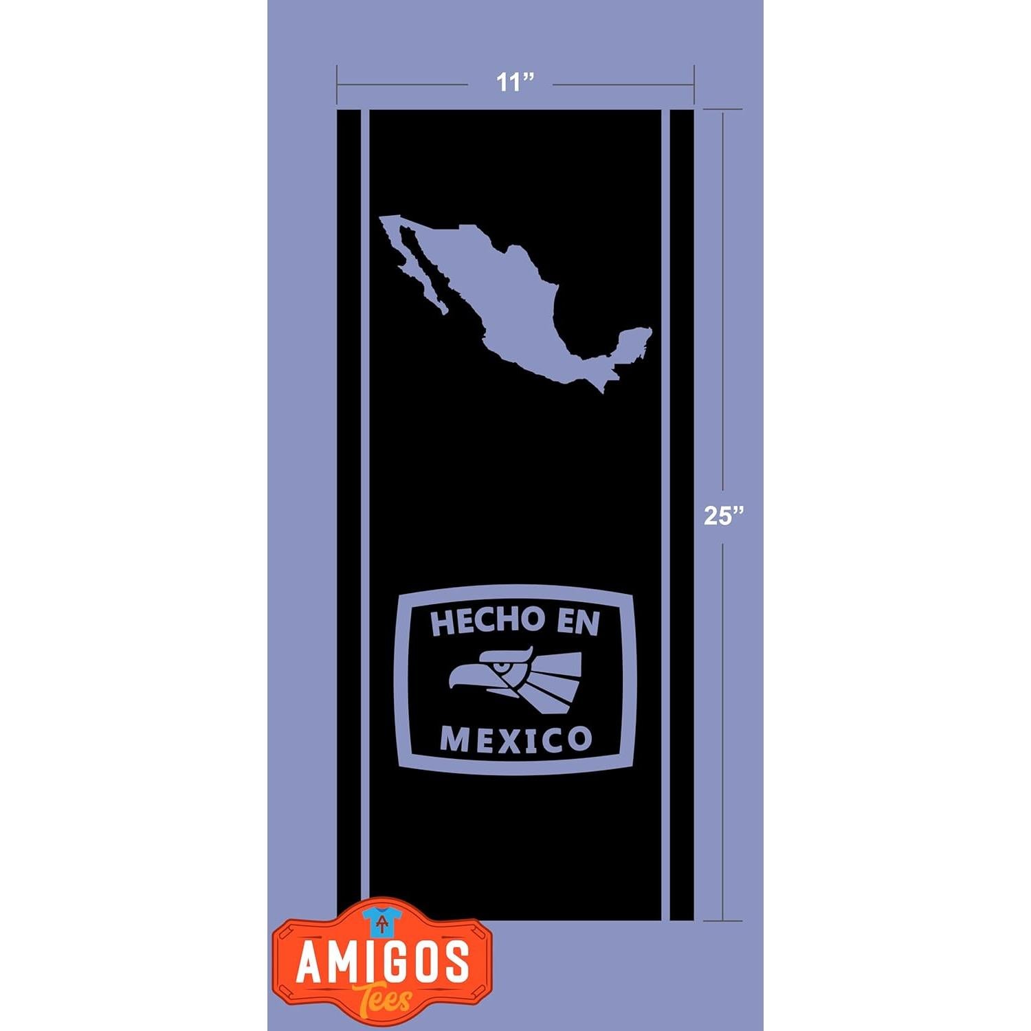 Calcomanía de Vinilo Hecho en México para Camioneta 63 x 28 cm