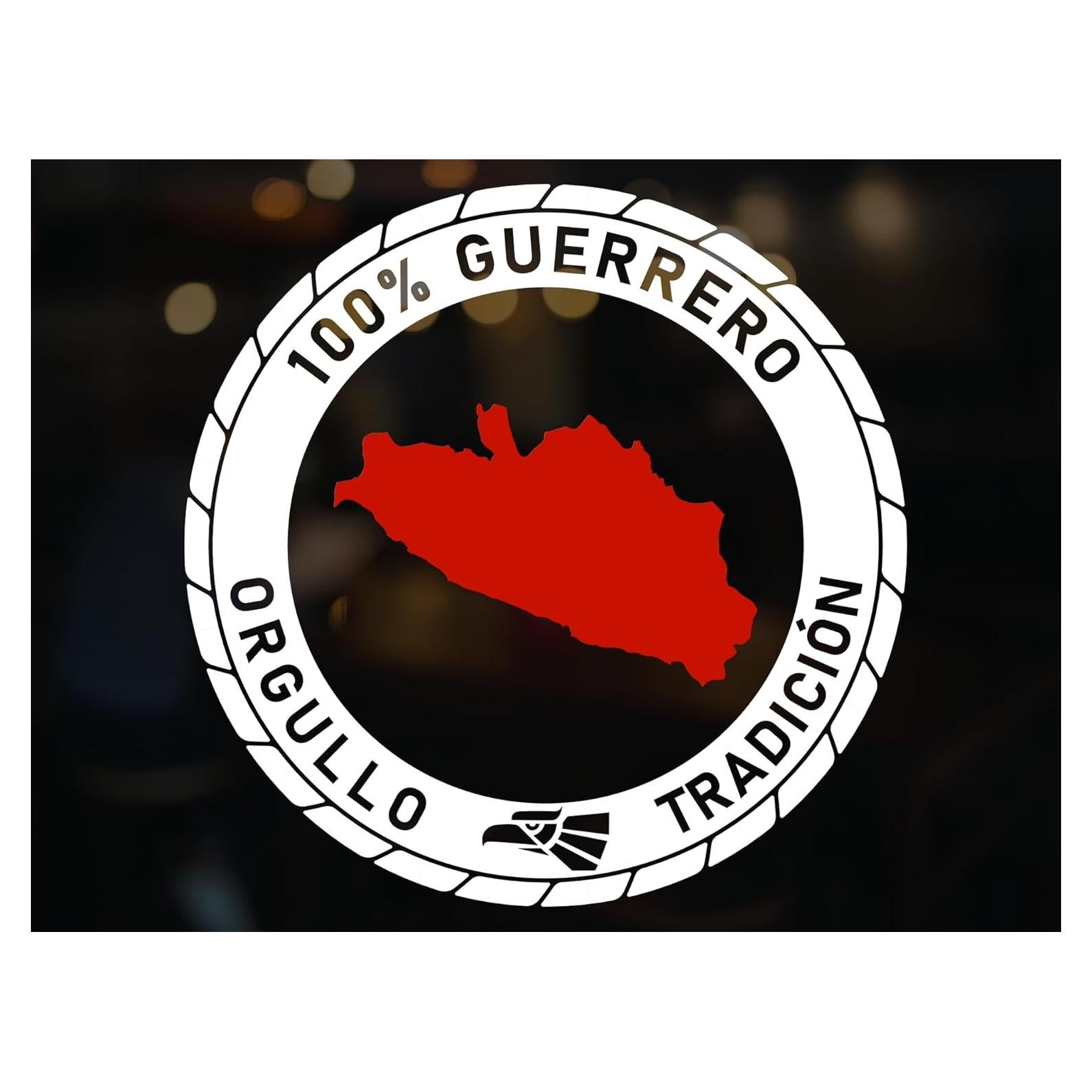 Calcomanía Guerrero México Vinilo 12.7 cm para Camiones