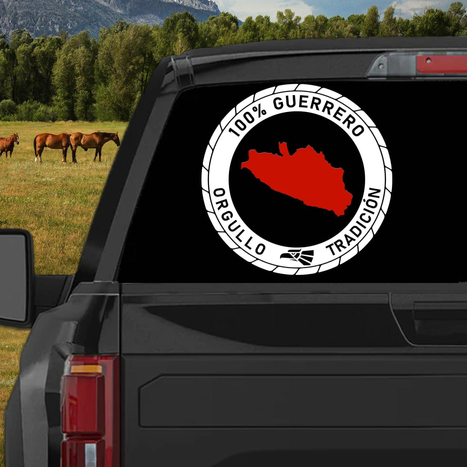 Calcomanía Guerrero México Vinilo 12.7 cm para Camiones