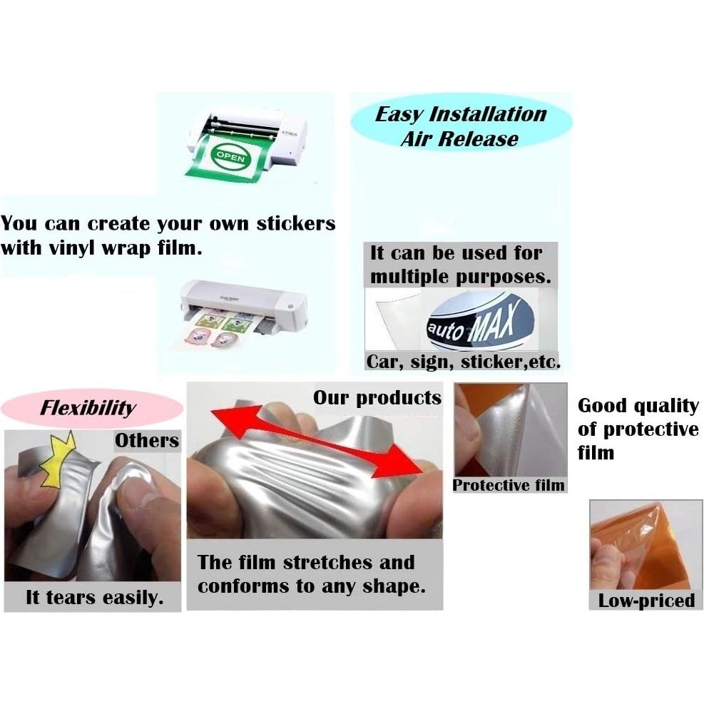 Vinilo Adhesivo Cromo Mate Satinado JNK NETWORKS 25x140 cm Negro