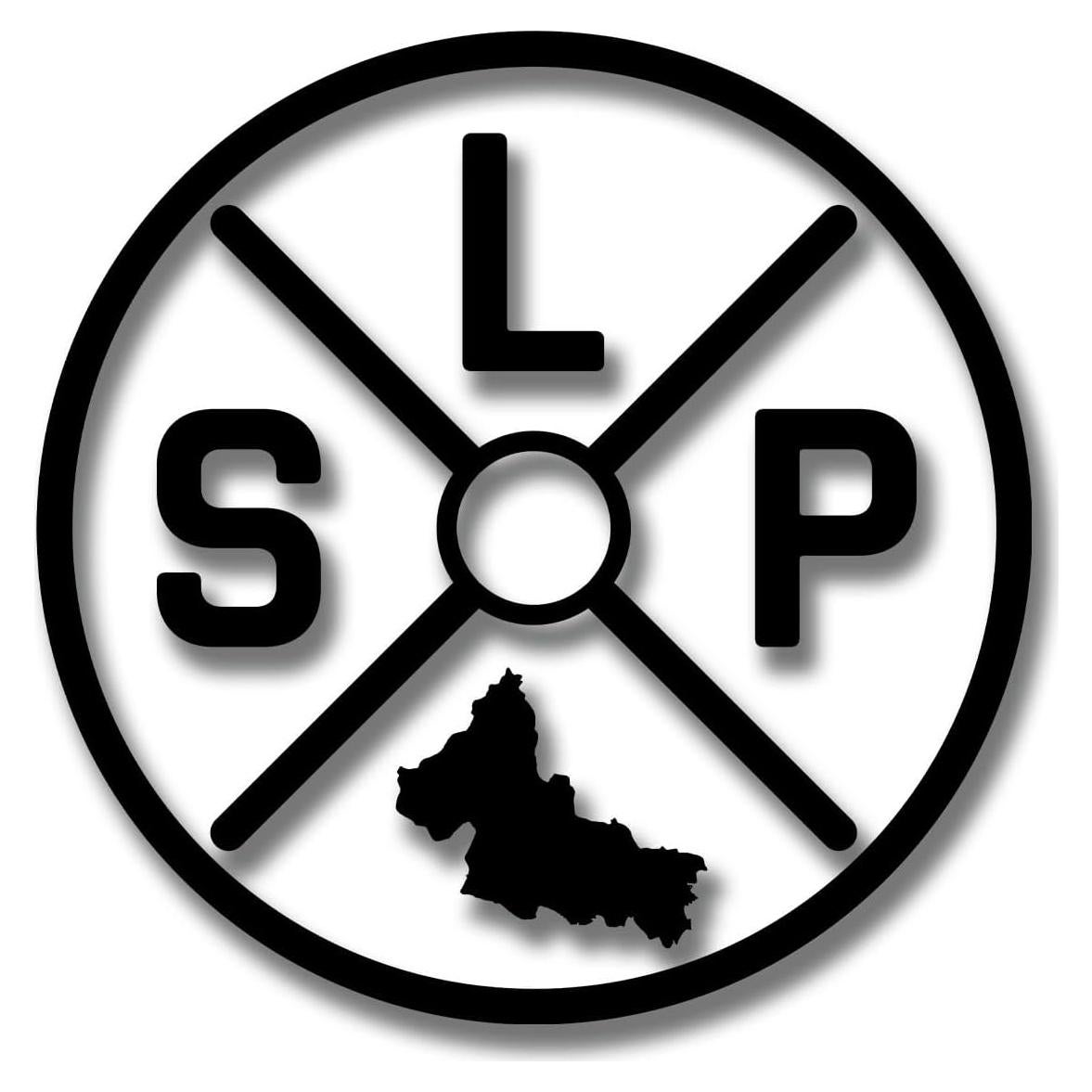 Calcomanía San Luis Potosí México para Autos 10x10 cm Negra