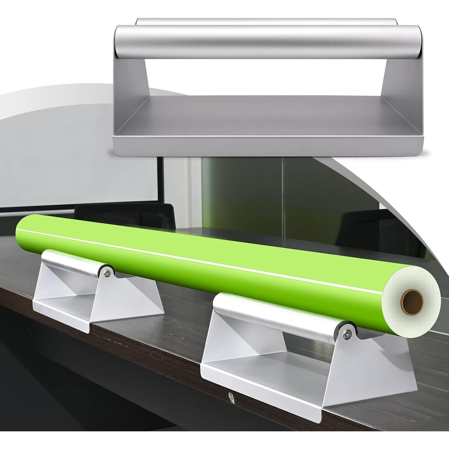 Soporte de Rollo de Vinilo FOSHIO, Metal Galvanizado, 40cm