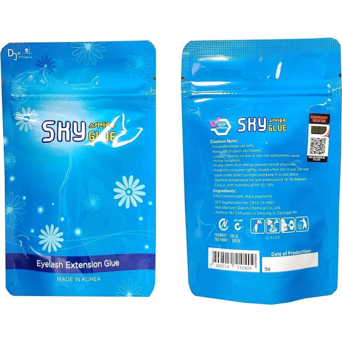 Eyelash Extension Glue Advanced Tech SKY S+ Glue 5ml / 6-8 Weeks Lasting time - 1-2s Fast Drying Time for Lash Extension Professional