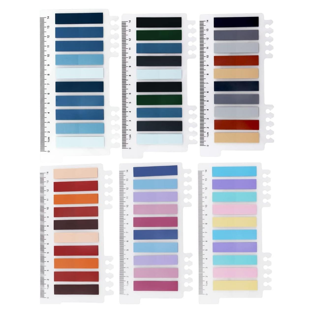 1200 Pestañas Adhesivas LEEGAWU - 30 Colores Escriturables