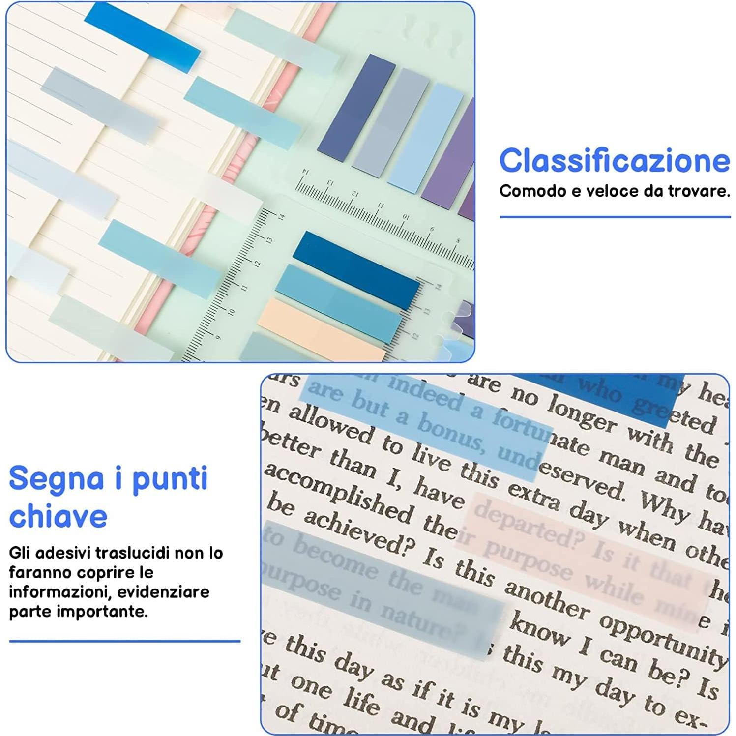 1200 Pestañas Adhesivas LEEGAWU - 30 Colores Escriturables