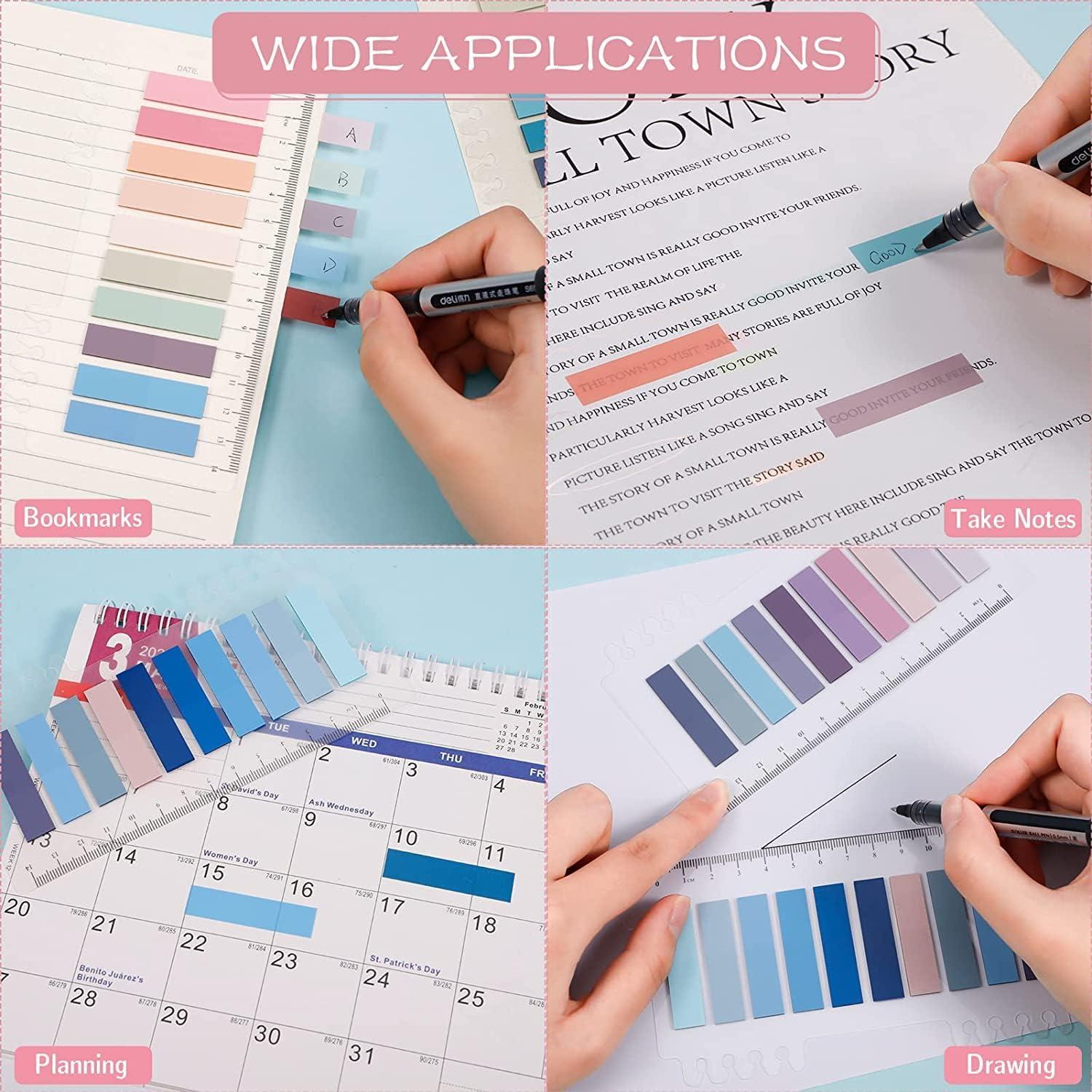 1200 Pestañas Adhesivas LEEGAWU - 30 Colores Escriturables