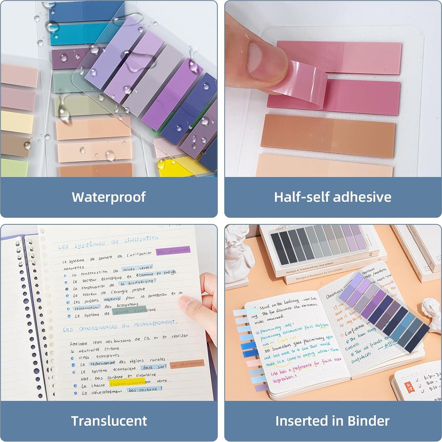 2000 Etiquetas Adhesivas Transparentes DURHOD Reescribibles