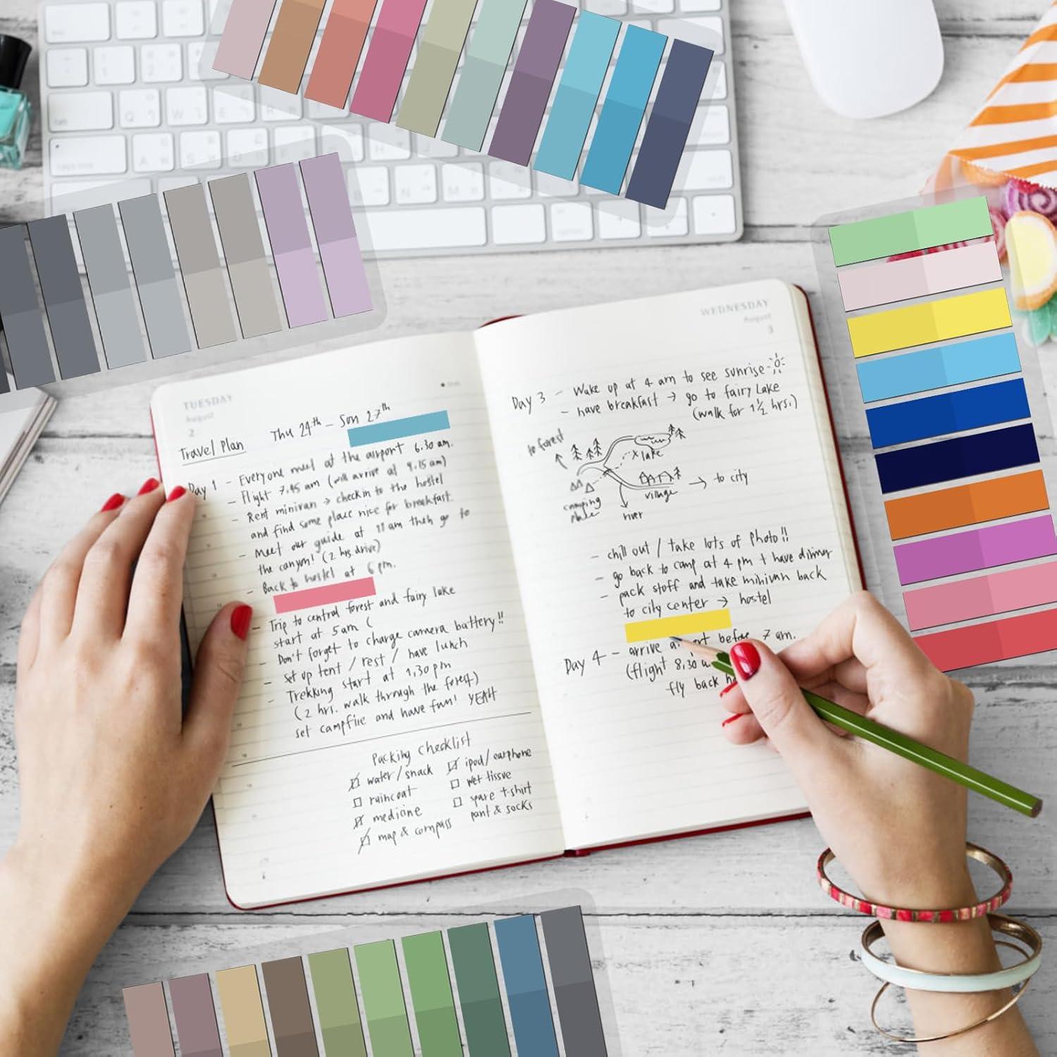 2000 Etiquetas Adhesivas Transparentes DURHOD Reescribibles