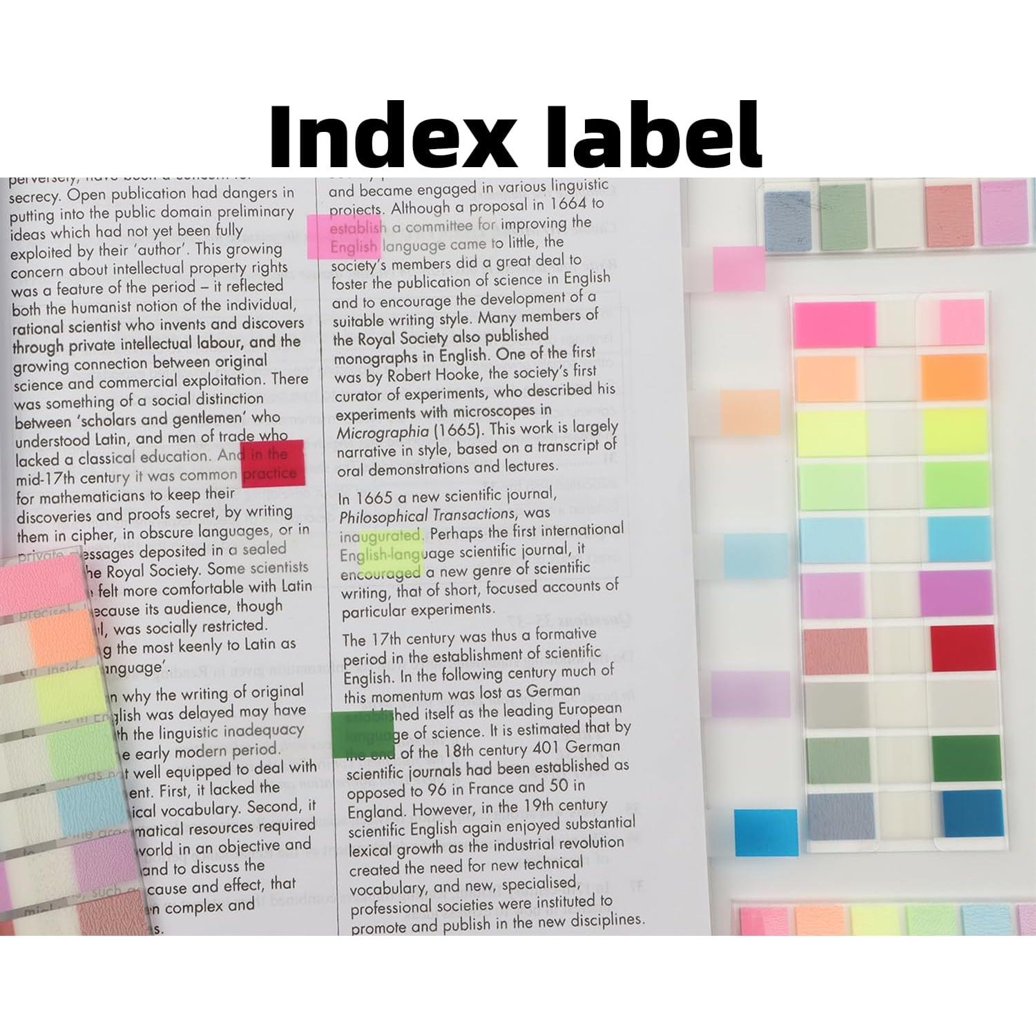 Notas Adhesivas Transparentes Leegawu 1000 Pcs 1.09 cm