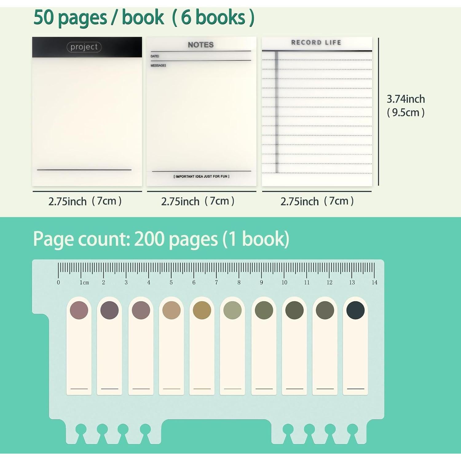 Notas Adhesivas Transparentes NatureTouch 300 Piezas