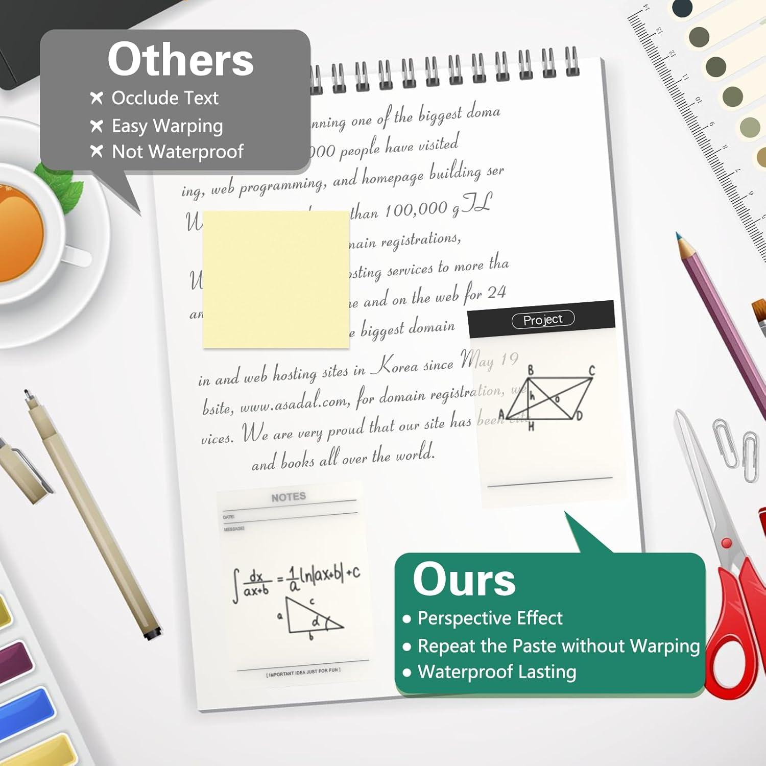 Notas Adhesivas Transparentes NatureTouch 300 Piezas