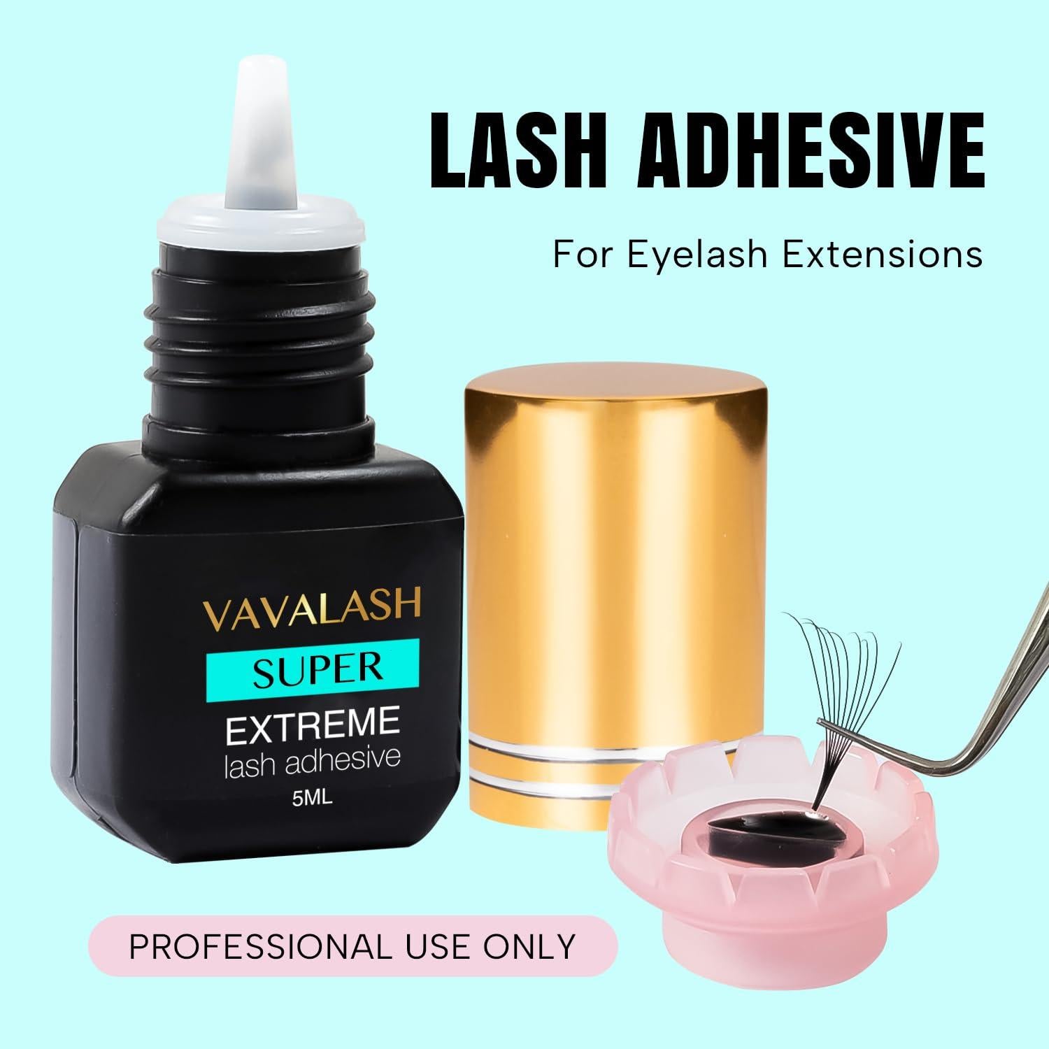 Pegamento para Extensiones de Pestañas VAVALASH 5ml Secado Rápido