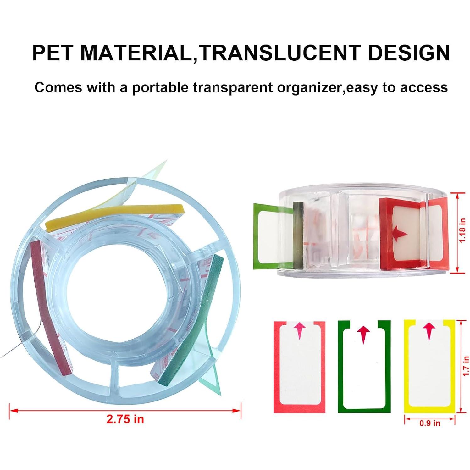 Notas Adhesivas Transparentes OKETHERMO 150 Pestañas Flecha