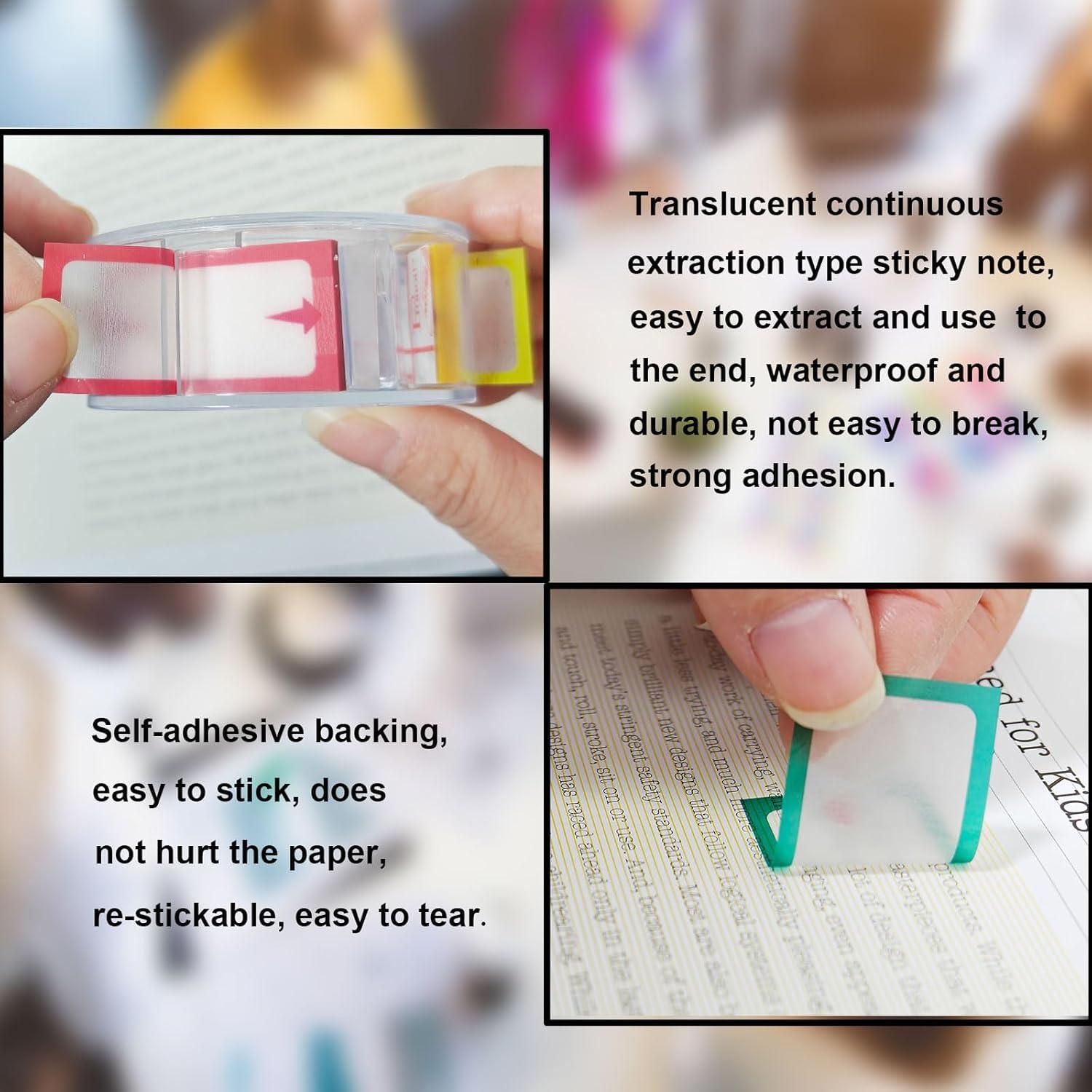 Notas Adhesivas Transparentes OKETHERMO 150 Pestañas Flecha