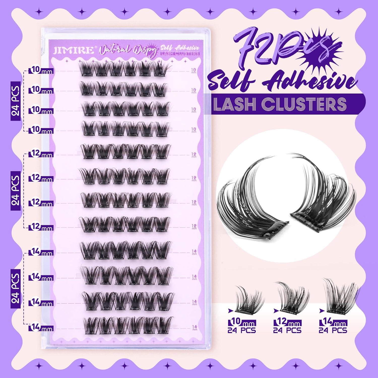 Pestañas Autoadhesivas JIMIRE 10-14MM Wispy Reutilizables