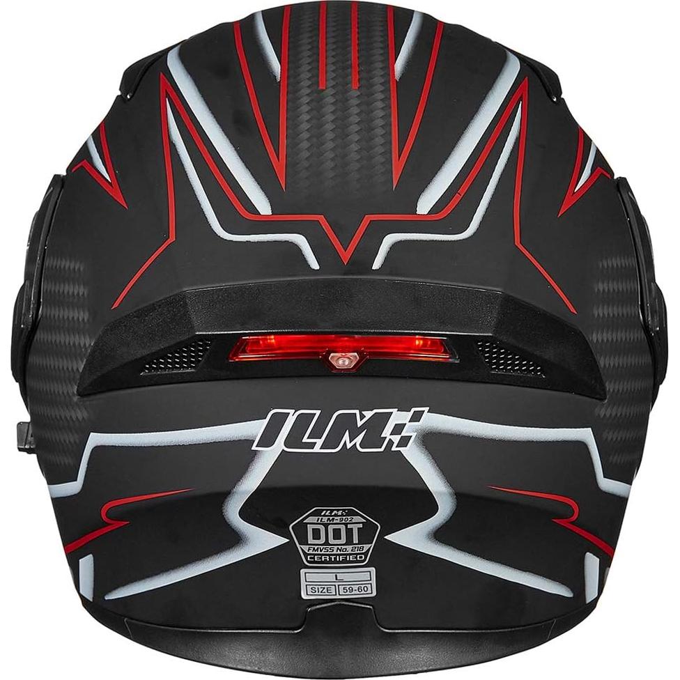 ILM Motorcycle Dual Visor Flip up Modular Full Face Helmet DOT 6 Colors Model 902