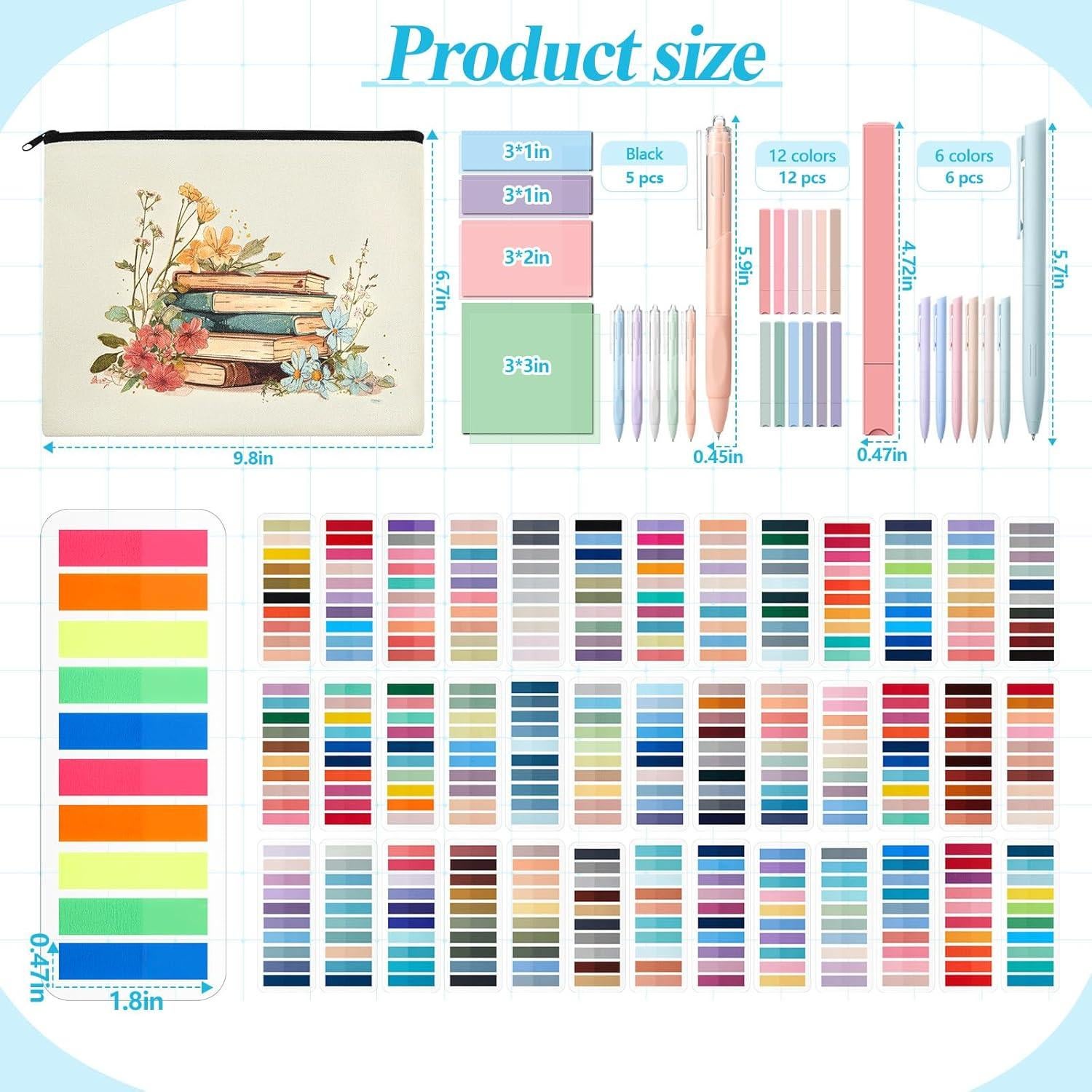 Kit de Anotación de Libros Gilprop 8000 Etiquetas Adhesivas