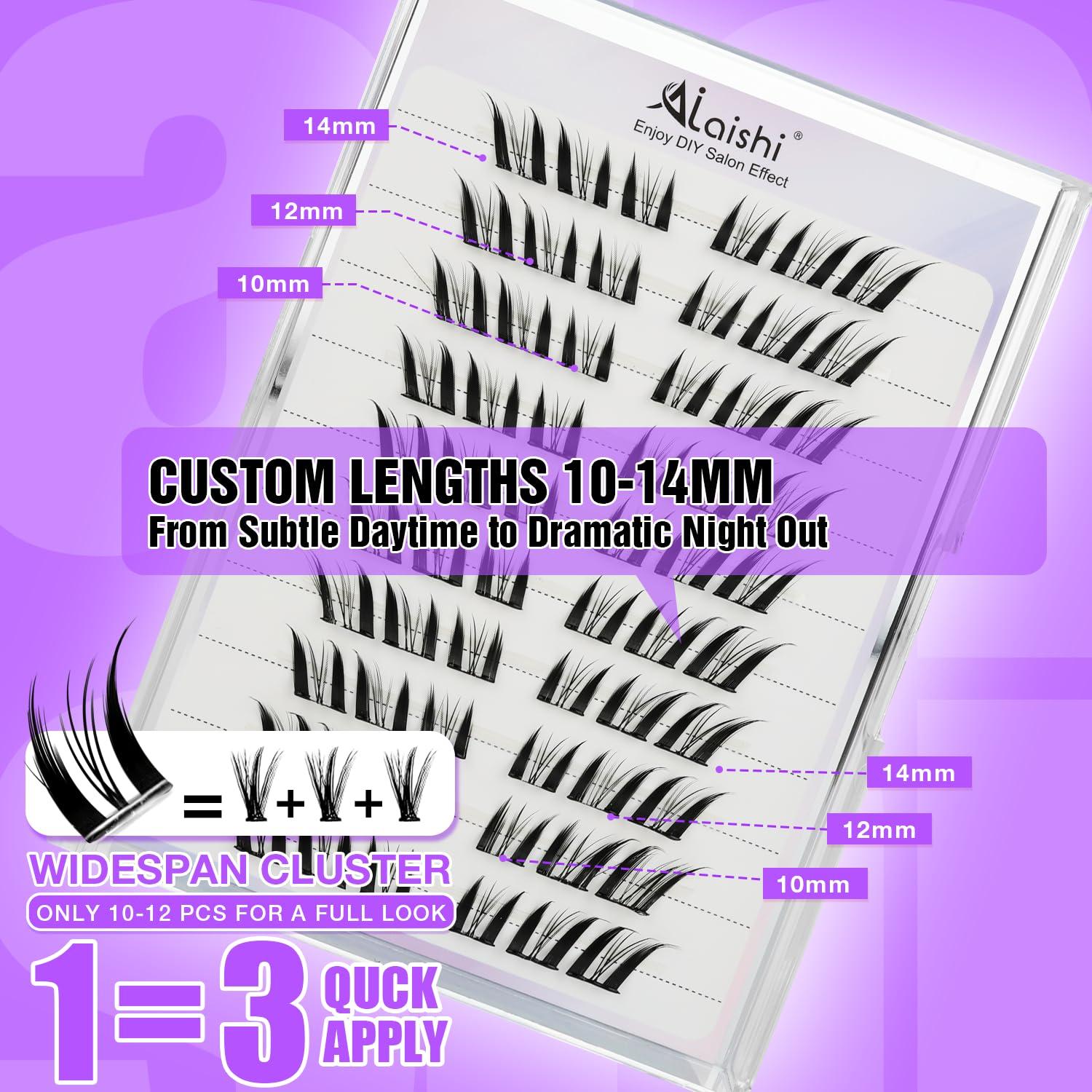 Pestañas Autoadhesivas AILAISHI 10-14mm 60pcs D Curl Fluffy