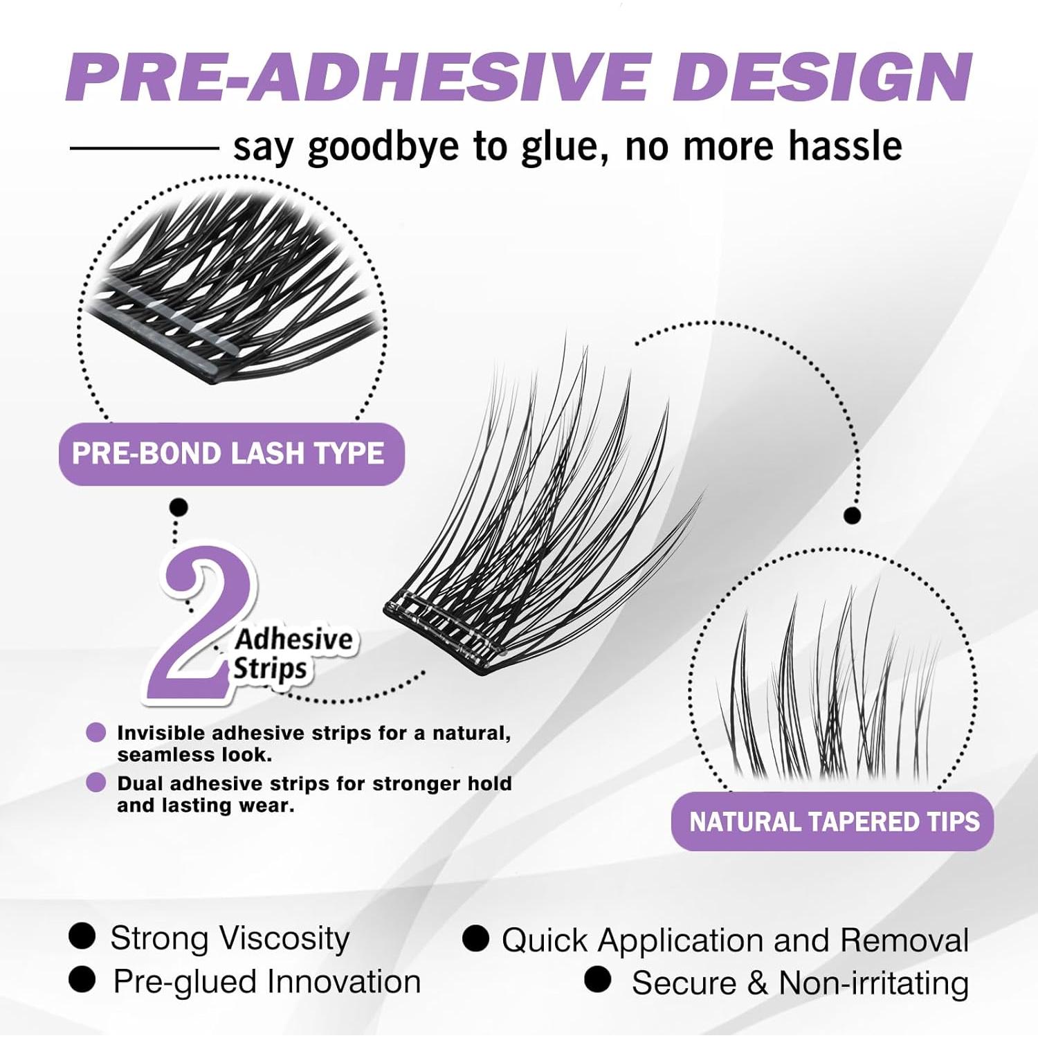 Pestañas Autoadhesivas EASITENSION 156 PCS Reutilizables