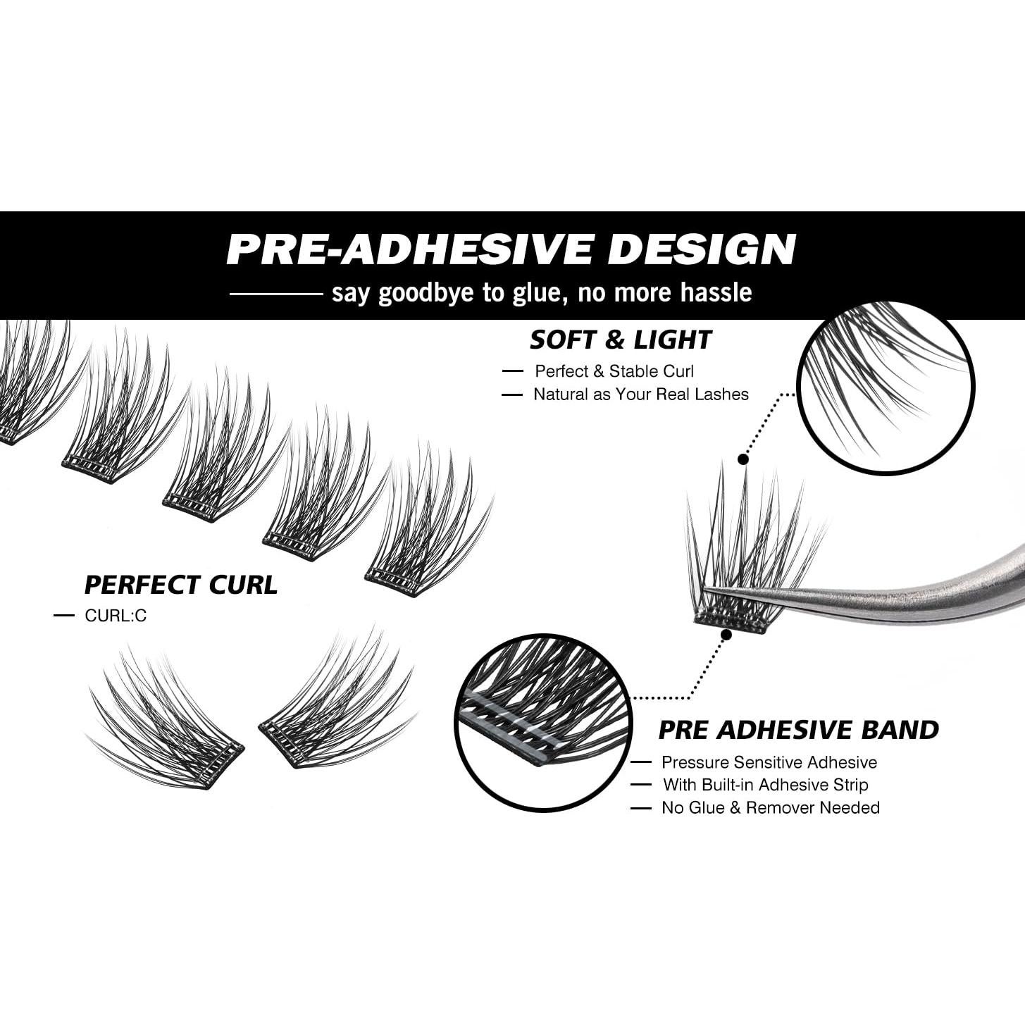 Pestañas Autoadhesivas EASITENSION 156 PCS Reutilizables