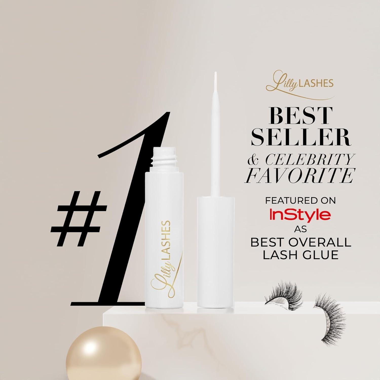 Pegamento para Pestañas Transparentes Lilly Lashes 9.91x3.91cm