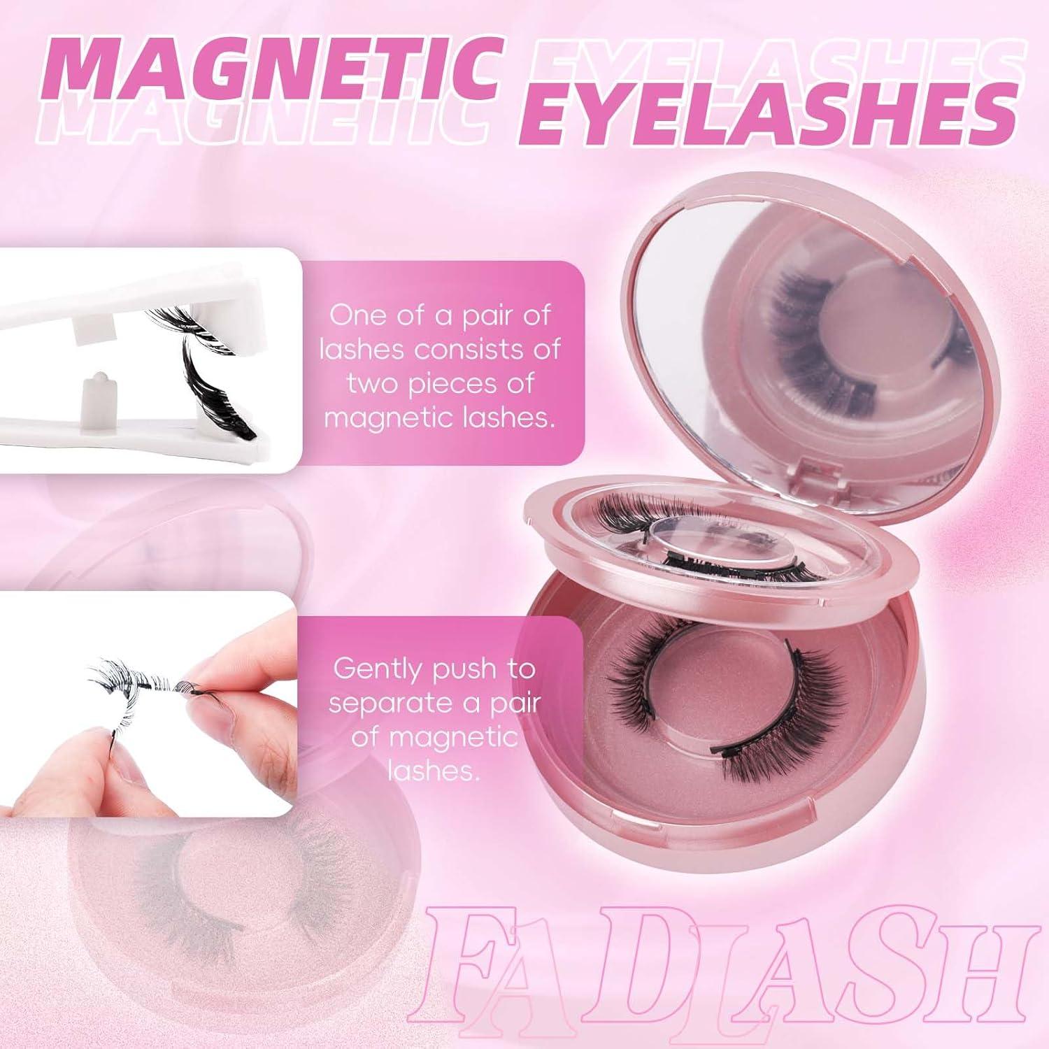 Pestañas Magnéticas FADLASH Reutilizables 2 Pares con Aplicador