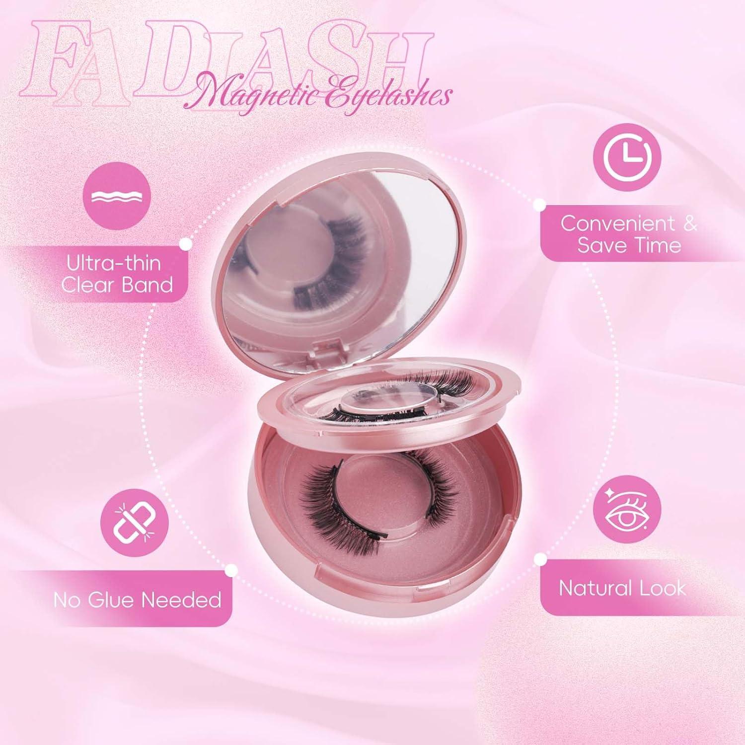 Pestañas Magnéticas FADLASH Reutilizables 2 Pares con Aplicador