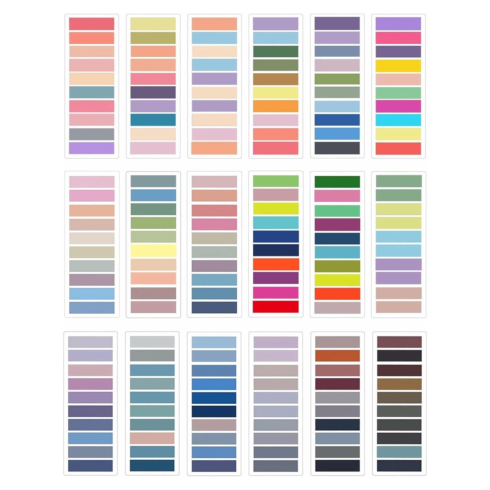 Pestañas Adhesivas Morandi Newplenty 3600 Pcs Multicolor