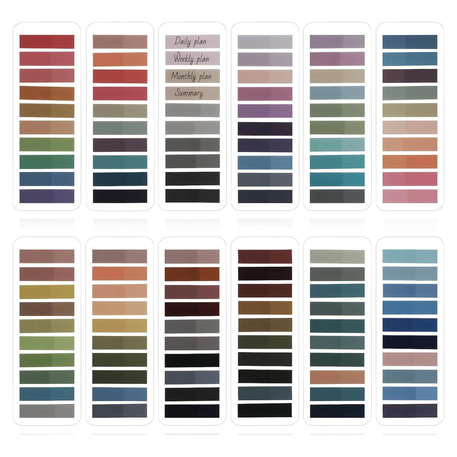 Etiquetas Adhesivas Reescribibles Lurrose 2400pcs Multicolor